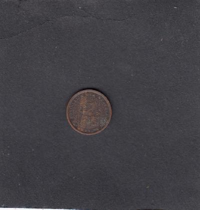 Beschrijving: 1/2 Cent WILHELMINA